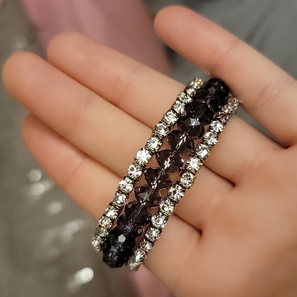Sparkly spiral bracelet